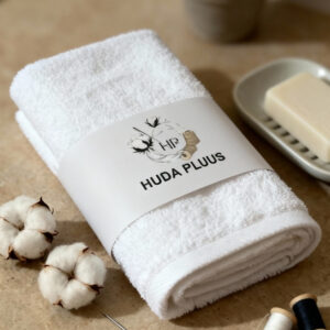 huda pluus premium cotton hand & face towel 16/28 inches